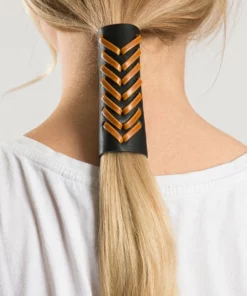 Hair Glove® Brown V-Lace Up Pony Tail, 4" Or 8"