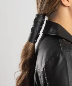 Hair Glove® 4" Diamond Cut-Out W/Lace & Rivets Pony Tail, 31439