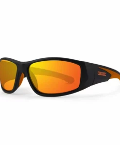Epoch® 12 Black/Orange Frameed Shatterproof Polycarbonate W/ Orange Lens, EE7581