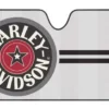 Plasticolor Auto & Garage Harley-Davidson® Universal Accordion Auto Sunshade, Star Circle Logo- Matte White 3934W