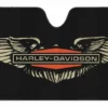 Plasticolor Harley-Davidson® Universal Accordion Auto Sunshade, Distressed H-D Wings - Black 3935W 2 Plasticolor Harley-Davidson® Universal Accordion Auto Sunshade, Distressed H-D Wings - Black 3935W