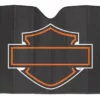 Plasticolor Harley-Davidson® Bar & Shield Logo Accordion Auto Sunshade - Matte Black 3948W Auto & Garage