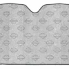 Plasticolor Auto & Garage Harley-Davidson® Glitter Bar & Shield Logo Accordion Auto Sunshade - Silver 3949W