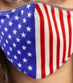 Hair Glove® RWB USA Flag Face Mask Set, 53214 Facemasks