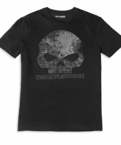 Harley-Davidson® Men's Milwaukee Map Skull Graphic Short Sleeve Tee, 96061-22VM