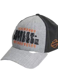 Superstition Harley-Davidson Hats Harley-Davidson® Hazard Stretch Fit Cap, Gray/Charcoal