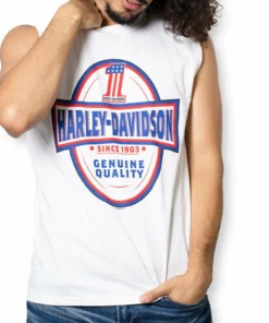 Superstition Harley-Davidson Harley-Davidson® Men's Supremely #1 White Sleeveless Muscle Shirt