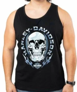 Superstition Harley-Davidson Harley-Davidson® Men's Chrome Skull Service Cart Phoenix Tank Top, Black
