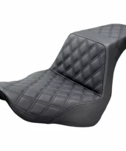 Parts Unlimited Seats Saddlemen® Step Up Seat Softail Lattice Stitched - Black, 0802-1040