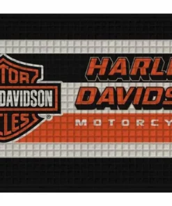 Evergreen Harley-Davidson® Embossed Bar & Shield Logo Doormat - 30 X 18 Inches 41EM4900 Home