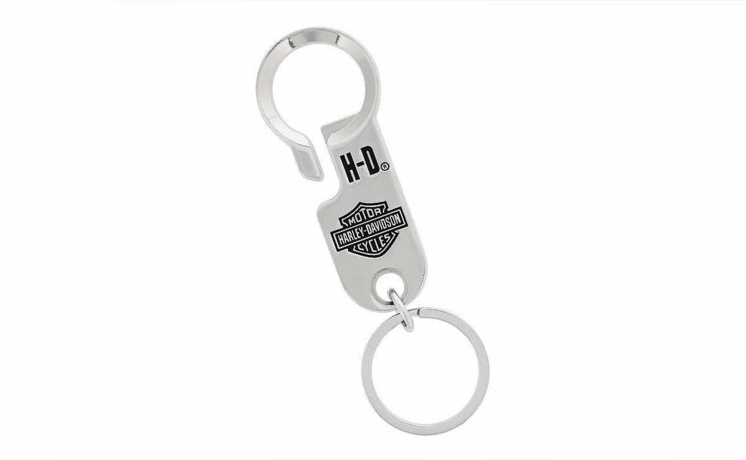 Baron & Baron Harley-Davidson® Belt Loop Clip W/ 3-D Bar & Shield Keychain, HDKBL14 3 Baron & Baron Harley-Davidson® Belt Loop Clip W/ 3-D Bar & Shield Keychain, HDKBL14