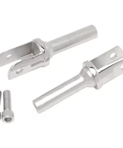 Drag Specialties® Chrome Adjustable Designer Footpeg 5/8" Female Mount, DS-253543