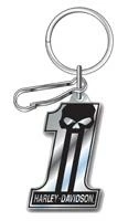 Plasticolor $10 & Under Harley-Davidson® Number 1 Dark Custom Metal Keychain 4403
