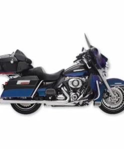 Rhinehart Rinehart Racing® 4" Slip-On Mufflers Chrome W/ Black End Caps, 500-0102