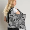 Handbags Hair Glove® Black Skull Paisley Recycle Bag, 45024