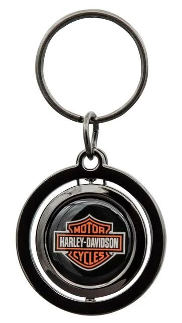 Plasticolor Harley-Davidson® Classic Bar & Shield Logo Spinner Key Chain - Black/Orange 4528 Auto & Garage 3 Plasticolor Harley-Davidson® Classic Bar & Shield Logo Spinner Key Chain - Black/Orange 4528 Auto & Garage