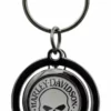 Plasticolor Harley-Davidson® Classic Willie G Skull Logo Spinner Key Chain - Black/Gray 4533 Auto & Garage