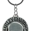 Plasticolor Harley-Davidson® Metal Key Chain, Classic Willie G Skull Logo - Silver & Black $10 & Under