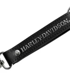Plasticolor Harley-Davidson® Willie G Skull Logo H-D Text Vinyl Strap Key Chain - Black 4542 Auto & Garage