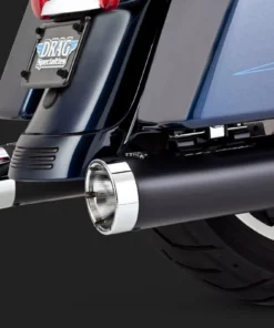 Bike Closeouts Vance & Hines® Black Power Duals Head Pipes - Harley Davidson Touring (10-13), 1802-0261