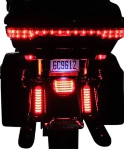 LED Lighting Custom Dynamics® Saddlebag Lights Gloss Black/Red ProBEAM Fillerz, 2040-2157