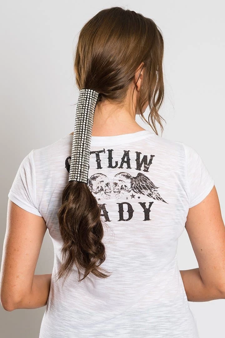 Accessories Hair Glove® Women's All-Over Bling Suede Pony Tail 3 Accessories Hair Glove® Women's All-Over Bling Suede Pony Tail