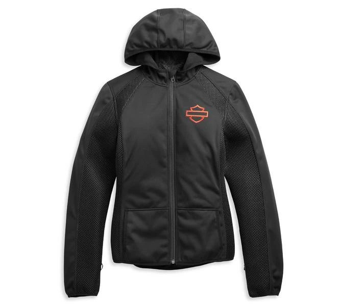 Jackets & Vests Harley-Davidson® Women's HWY-100 Black 3-N-1 Perf Hoodie Jacket, 97016-21VW 4 Jackets & Vests Harley-Davidson® Women's HWY-100 Black 3-N-1 Perf Hoodie Jacket, 97016-21VW