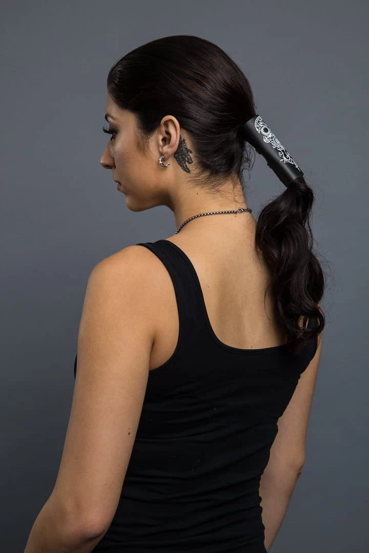 Accessories Hair Glove® Women's Tribal Skull Leather Pony Tail 31440 Or 31840 4 Accessories Hair Glove® Women's Tribal Skull Leather Pony Tail 31440 Or 31840