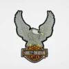 Symbol Arts Harley-Davidson® Small Silver Eagle W/ Bar & Shield Patch