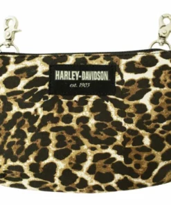 Leather Source Accessory Harley-Davidson® Women's Leopard Print Cotton Hip Bag