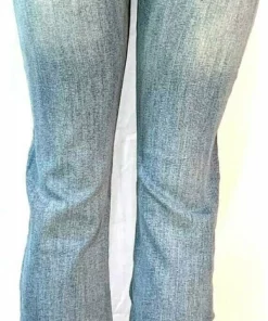 Platinum Plush® Women's Cross Rhinestone Denim Boot Cut Jeans, Style #4034
