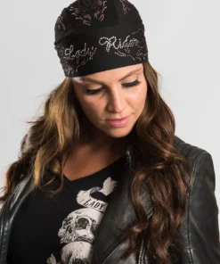 Hair Glove® Bling Lady Rider W/ Flames Full Head Wrap, 50171