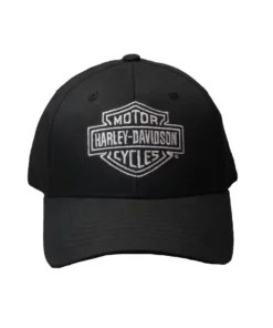 Superstition Harley-Davidson Hats Harley-Davidson Classic B&S Curved Bill Stretch Fit Baseball Cap - Black