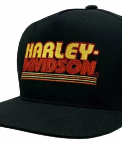 Superstition Harley-Davidson Harley-Davidson® Warm Throwback Snapback Flat Brim Baseball Cap. Black Hats