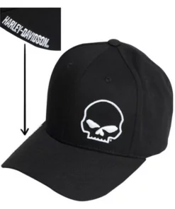 Superstition Harley-Davidson Harley-Davidson® Crooked Willie G Stretch Fit Cap, Black Hats