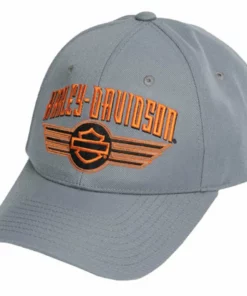 Superstition Harley-Davidson Hats Harley-Davidson® Motor Force Curved Bill Adjustable Baseball Cap - Gray