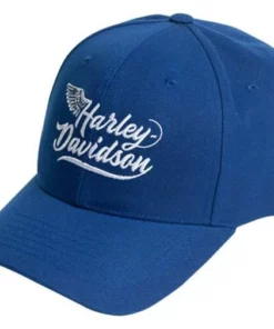 Superstition Harley-Davidson Hats Harley-Davidson® H-D Wing Curved Bill Adjustable Buckle Baseball Cap- Royal