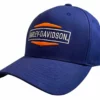 Superstition Harley-Davidson Hats Harley-Davidson® Men's Tailgate Curved Bill Stretch Fit Baseball Cap - Navy Blue