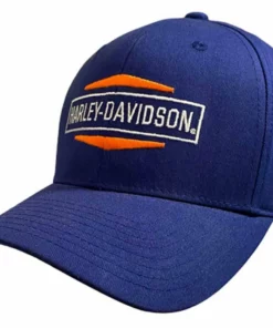 Superstition Harley-Davidson Hats Harley-Davidson® Men's Tailgate Curved Bill Stretch Fit Baseball Cap - Navy Blue