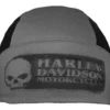 Harley-Davidson® Men's Grunge Skull Polyester Colorblocked Skull Cap - Gray/Black