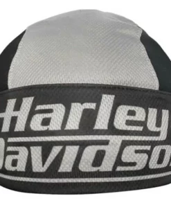 TAW Gear Harley-Davidson® Men's Oversized H-D Polyester Colorblocked Skull Cap- Gray/Black
