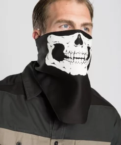 Hair Glove® Glow-in-the-Dark Skull Triangle Half Facemask, 51000 Facemasks