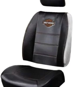 Plasticolor Harley-Davidson® Premium Bar & Shield Sideless Seat Cover Black - Single 8592