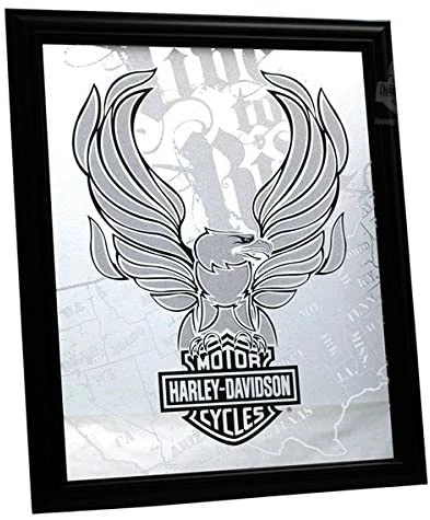 Ace Branded Harley-Davidson® H-D Live To Ride Eagle W/ Bar & Shield Mirror Home 4 Ace Branded Harley-Davidson® H-D Live To Ride Eagle W/ Bar & Shield Mirror Home