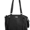 Leather Source Accessory Harley-Davidson® Ball & Chain Leather Purse, BC6503L-BLACK