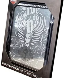 Ace Branded Harley-Davidson® H-D Live To Ride Eagle W/ Bar & Shield Mirror Home 7 Ace Branded Harley-Davidson® H-D Live To Ride Eagle W/ Bar & Shield Mirror Home