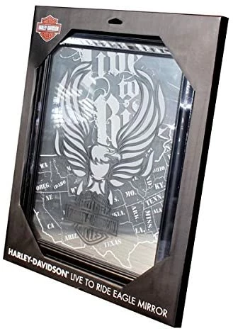 Ace Branded Harley-Davidson® H-D Live To Ride Eagle W/ Bar & Shield Mirror Home 5 Ace Branded Harley-Davidson® H-D Live To Ride Eagle W/ Bar & Shield Mirror Home