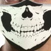 Facemasks Hair Glove® Defleshed Skull (Glow In The Dark) Face Mask Set 53234