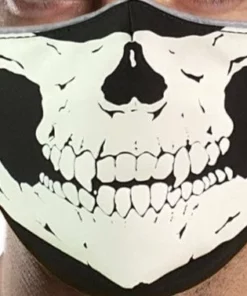 Facemasks Hair Glove® Defleshed Skull (Glow In The Dark) Face Mask Set 53234