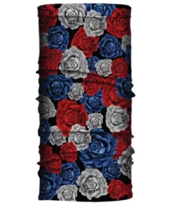 Facemasks Hair Glove® RWB Roses EZ Tube Multifunctional Facemask/Headwrap 54057